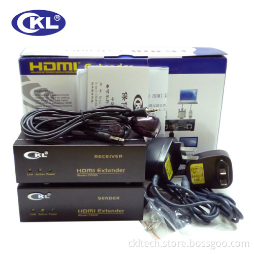 Upto 70m 1.4V 4kx2k 3D HDMI Extender